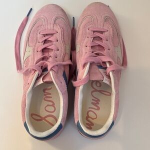 Sam Edelman Blush and Cream Sneakers